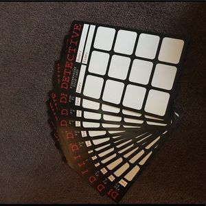 Kid's Detective Fingerprint Cards